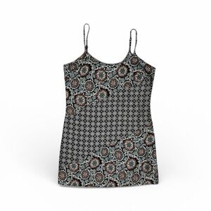 Xhilaration Multi-Print Swim Cover Up Cami Dress Like New Women’s Size Small